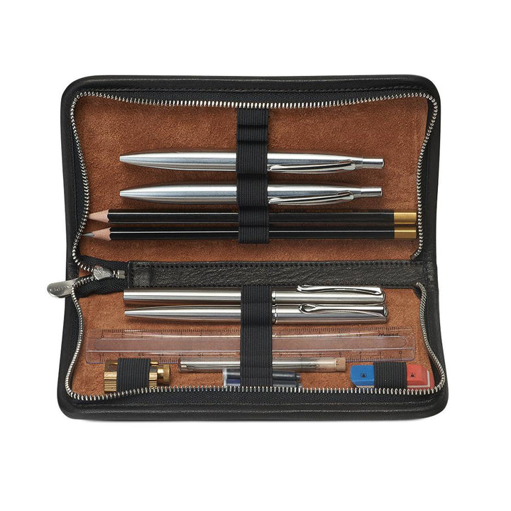 SONNENLEDER NOLTE PEN CASE BLACK