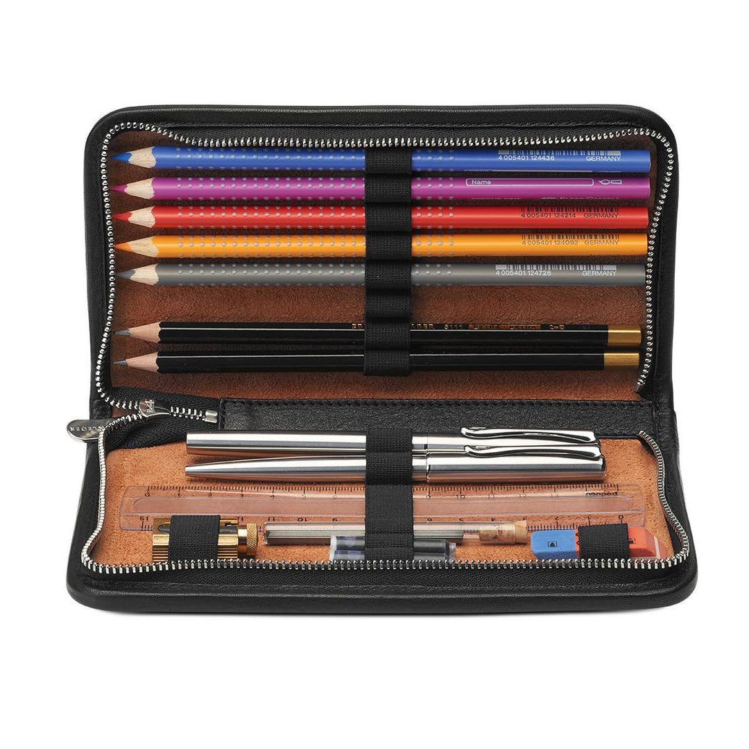 SONNENLEDER NOVALIS PEN CASE BLACK